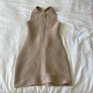 Abercrombie Scuba Cross-Back Elevated Knit Mini Dress